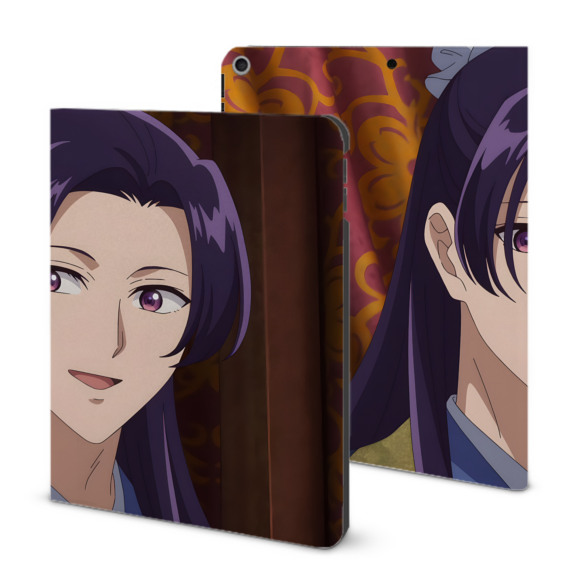 （画像用） 薬屋のひとりごと The Apothecary Diaries IPad ケース ブック型 PUレザー TPU 耐衝撃 軽量 薄型 ペン収納なし 全面保護 IPad 各モデル対応